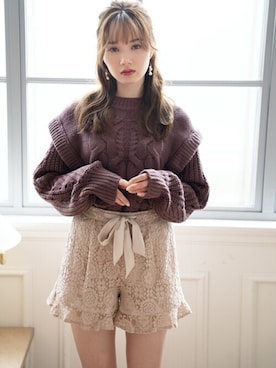 「アイテム（ピアス（両耳用））」を使った、GRLグレイル_OFFICIALさん（レディース・161cm）の冬コーディネート