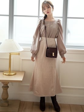 GRLグレイル_OFFICIALさん（レディース・161cm）の冬コーディネート