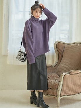 「アイテム（ピアス（両耳用））」を使った、GRLグレイル_OFFICIALさん（レディース・157cm）の冬コーディネート