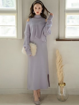 「GRL（グレイル）のアイテム（パンプス）」を使った、GRLグレイル_OFFICIALさん（レディース・161cm）の冬コーディネート