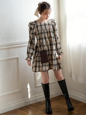 GRLグレイル_OFFICIALさん（レディース・161cm）の冬コーディネート