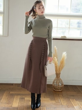 GRLグレイル_OFFICIALさん（レディース・161cm）の冬コーディネート