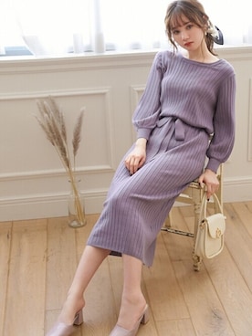 「GRL（グレイル）のアイテム（アクセサリー）」を使った、GRLグレイル_OFFICIALさん（レディース・161cm）の春コーディネート