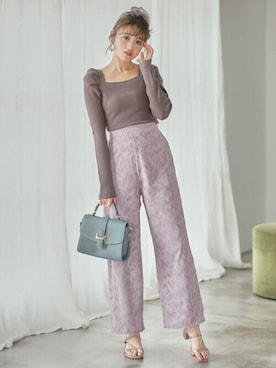「GRL（グレイル）のナローストラップサンダル（サンダル）」を使った、GRLグレイル_OFFICIALさん（レディース・157cm）の春コーディネート