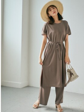 「ストローハット」｜GRLグレイル_OFFICIALさん（レディース・160cm）の春コーディネート