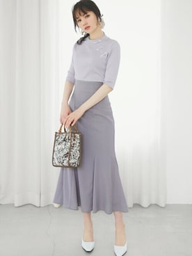 「GRL（グレイル）のアイテム（ピアス（両耳用））」を使った、GRLグレイル_OFFICIALさん（レディース・161cm）の春コーディネート