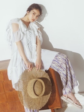 「プリーツ」｜GRLグレイル_OFFICIALさん（レディース・157cm）の春コーディネート