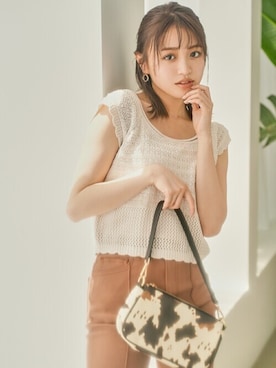 「カウ柄」｜GRLグレイル_OFFICIALさん（レディース・157cm）の夏コーディネート
