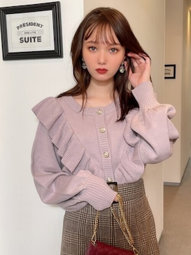 「GRL（グレイル）のアイテム（アクセサリー）」を使った、GRLグレイル_OFFICIALさん（レディース・161cm）の秋コーディネート