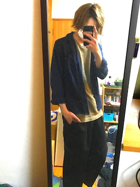 「rps（アールピーエス）のアイテム（パンツ）」を使った、つーさん（メンズ・177cm）の春コーディネート