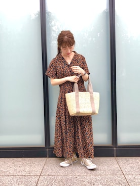 「RAY CASSIN（レイカズン）のアイテム（ワンピース/ドレス）」を使った、nabeshimaさん（レディース・150cm）の春コーディネート