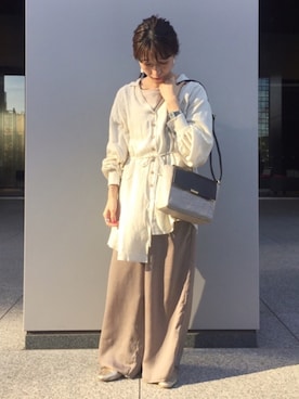 「アイテム（バレエシューズ）」を使った、nabeshimaさん（レディース・150cm）の春コーディネート