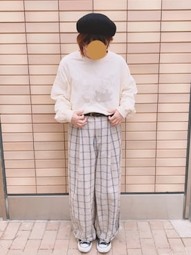 「CONVERSE（コンバース）のconverse（コンバース） ALL STAR OX（オールスターOX）（スニーカー）」を使った、さわこさん（レディース・155cm）の春コーディネート