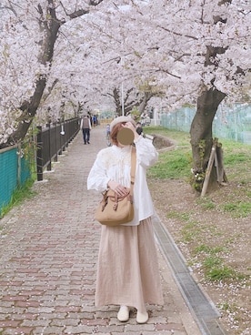 「BRADY」｜「アイテム（スリッポン）」を使った、さわこさん（レディース・155cm）の春コーディネート