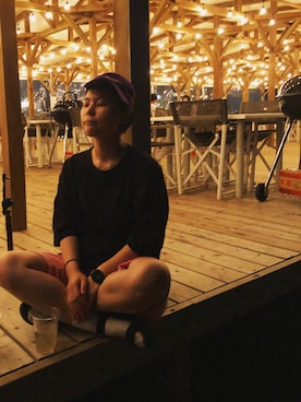 「travel」｜「アイテム（キャップ）」を使った、peppermintsさん（レディース・156cm）の夏コーディネート