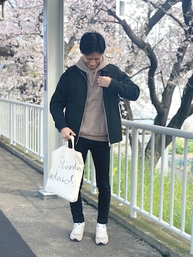 「RAGEBLUE（レイジブルー）のアイテム（その他アウター）」を使った、marさん（メンズ・180cm）の春コーディネート