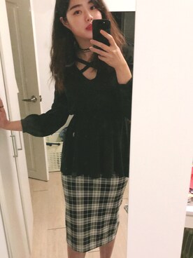 理知さん(レディース・174cm)の冬コーディネート