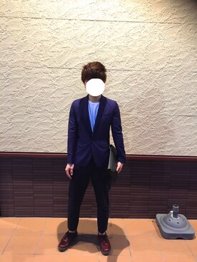 「417 EDIFICE（フォーワンセブンエディフィス）のアイテム（バッグ）」を使った、Dykiさん（メンズ・172cm）の春コーディネート
