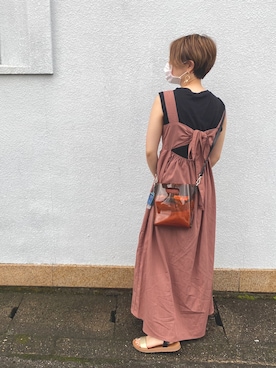 「HITCH HIKE（ヒッチハイク）のアイテム」を使った、ひろちゃんさん（レディース・152cm）の夏コーディネート