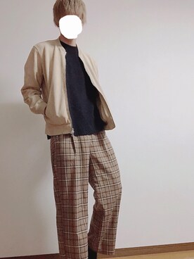 「SOYOUS（ソユーズ）のアイテム（パンツ）」を使った、ashさん（メンズ・183cm）の夏コーディネート