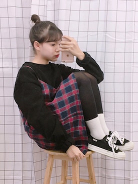 「OLDMICKEY （オールドミッキー）のアイテム（ワンピース/ドレス）」を使った、oldmickey_jpさん（レディース・162cm）の冬コーディネート