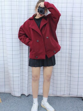 「OLDMICKEY （オールドミッキー）のアイテム（その他アウター）」を使った、oldmickey_jpさん（レディース・162cm）の冬コーディネート