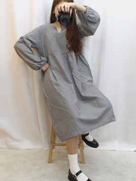 「OLDMICKEY （オールドミッキー）のアイテム（ワンピース/ドレス）」を使った、oldmickey_jpさん（レディース・162cm）の冬コーディネート
