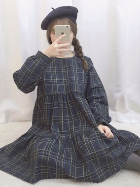 「OLDMICKEY （オールドミッキー）のアイテム（ワンピース/ドレス）」を使った、oldmickey_jpさん（レディース・162cm）の冬コーディネート
