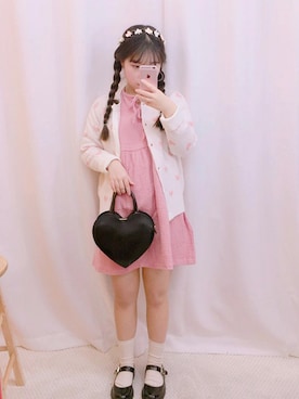 「OLDMICKEY （オールドミッキー）のアイテム（カーディガン/ボレロ）」を使った、oldmickey_jpさん（レディース・162cm）の冬コーディネート