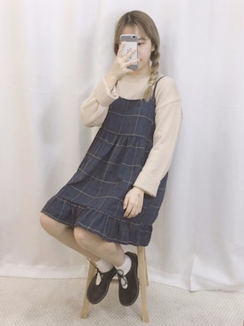 「OLDMICKEY （オールドミッキー）のアイテム（ワンピース/ドレス）」を使った、oldmickey_jpさん（レディース・162cm）の春コーディネート