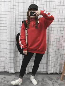 「OLDMICKEY （オールドミッキー）のアイテム」を使った、oldmickey_jpさん（レディース・154cm）の春コーディネート