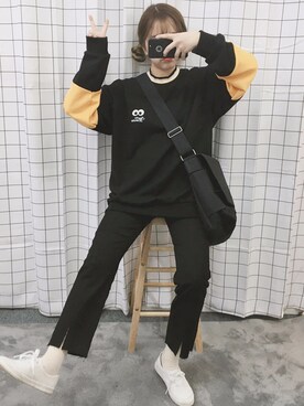 「OLDMICKEY （オールドミッキー）のアイテム」を使った、oldmickey_jpさん（レディース・154cm）の春コーディネート