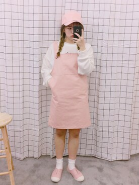 「OLDMICKEY （オールドミッキー）のアイテム（ワンピース/ドレス）」を使った、oldmickey_jpさん（レディース・160cm）の春コーディネート