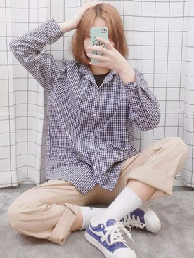 「OLDMICKEY （オールドミッキー）のアイテム」を使った、oldmickey_jpさん（レディース・160cm）の春コーディネート