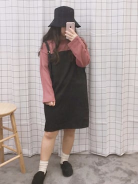 「OLDMICKEY （オールドミッキー）のアイテム（ワンピース/ドレス）」を使った、oldmickey_jpさん（レディース・153cm）の春コーディネート