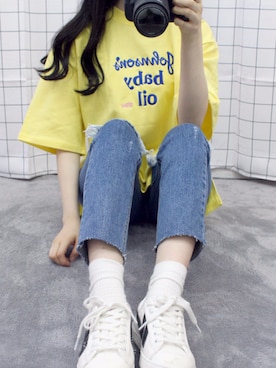「OLDMICKEY （オールドミッキー）のアイテム」を使った、oldmickey_jpさん（レディース・162cm）の春コーディネート