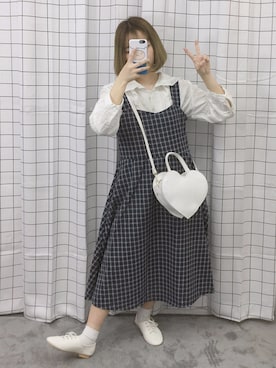 「OLDMICKEY （オールドミッキー）のアイテム（ワンピース/ドレス）」を使った、oldmickey_jpさん（レディース・162cm）の春コーディネート