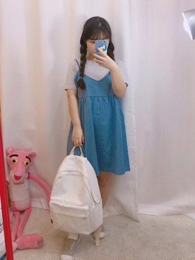 「OLDMICKEY （オールドミッキー）のアイテム（ワンピース/ドレス）」を使った、oldmickey_jpさん（レディース・152cm）の春コーディネート