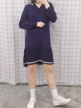 「OLDMICKEY （オールドミッキー）のアイテム（ワンピース/ドレス）」を使った、oldmickey_jpさん（レディース・162cm）の春コーディネート