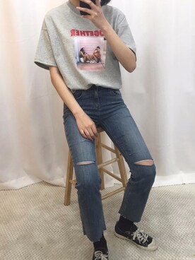 「OLDMICKEY （オールドミッキー）のアイテム」を使った、oldmickey_jpさん（レディース・162cm）の春コーディネート