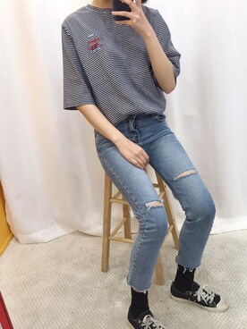 「OLDMICKEY （オールドミッキー）のアイテム」を使った、oldmickey_jpさん（レディース・162cm）の春コーディネート