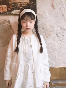 「OLDMICKEY （オールドミッキー）のアイテム（カーディガン/ボレロ）」を使った、oldmickey_jpさん（レディース・162cm）の春コーディネート