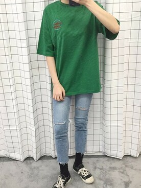 「OLDMICKEY （オールドミッキー）のアイテム」を使った、oldmickey_jpさん（レディース・162cm）の春コーディネート