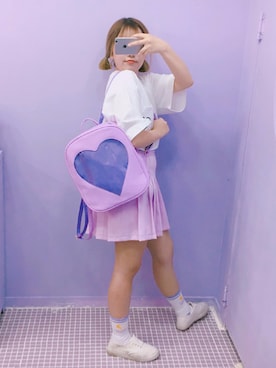 「OLDMICKEY （オールドミッキー）のアイテム（バックパック/リュック）」を使った、oldmickey_jpさん（レディース・162cm）の春コーディネート