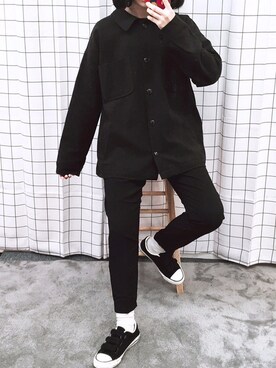 「OLDMICKEY （オールドミッキー）のアイテム（その他アウター）」を使った、oldmickey_jpさん（レディース・162cm）の春コーディネート