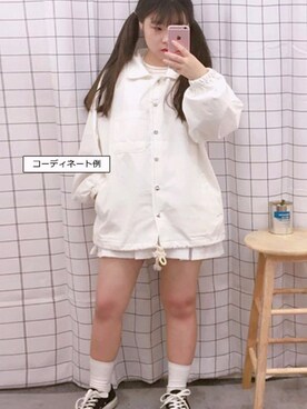 「OLDMICKEY （オールドミッキー）のアイテム（その他アウター）」を使った、oldmickey_jpさん（レディース・150cm）の春コーディネート