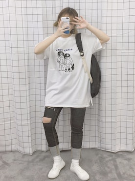 「OLDMICKEY （オールドミッキー）のアイテム」を使った、oldmickey_jpさん（レディース・156cm）の春コーディネート