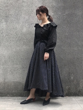 「アイテム（ピアス（両耳用））」を使った、saito mayuさん（レディース・159cm・20代）の春コーディネート