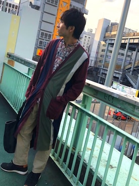 「Yohji Yamamoto（ヨウジヤマモト）のアイテム（その他アウター）」を使った、hirooさん（メンズ・175cm）の春コーディネート