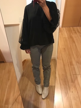 「アイテム（ブーツ）」を使った、haruvaruさん（レディース・145cm）の秋コーディネート